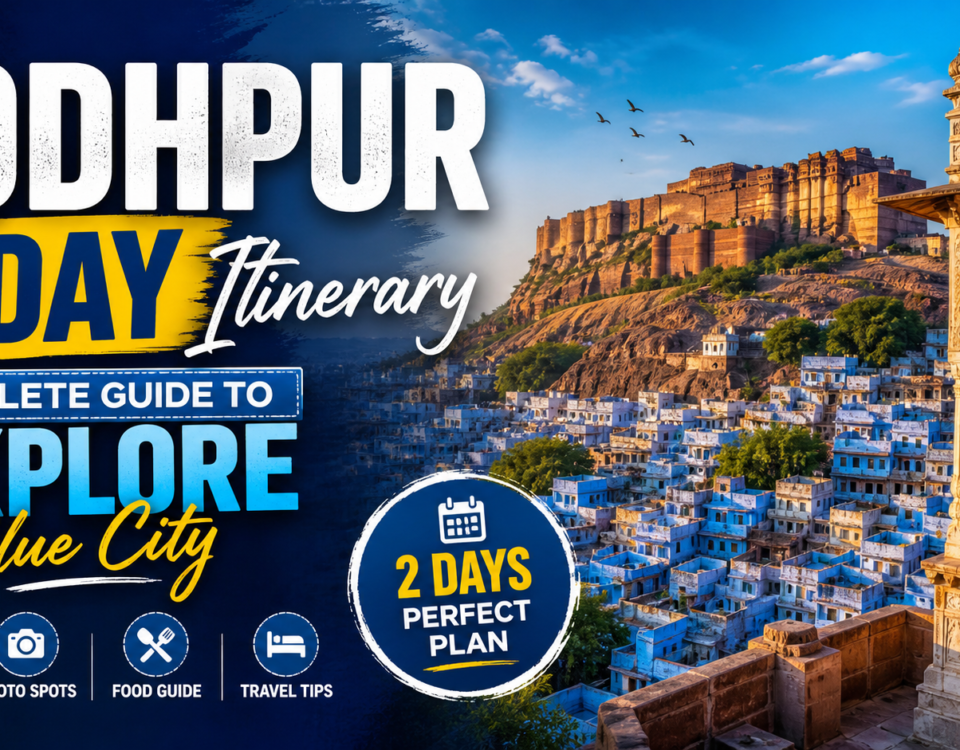 Jodhpur 2 day itinerary covering Blue City landmarks and travel plan